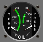 OIL  gauge Cessna